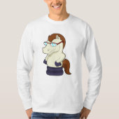 Schachstück Ritter als Pferd mit Sonnenbrille T-Shirt (Vorderseite)