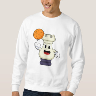Schachstück Rook Basketball Sports Sweatshirt