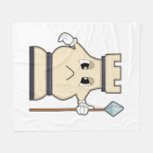 Schachstück Rook bei Schach.PNG Fleecedecke (Vorderseite (Horizontal))