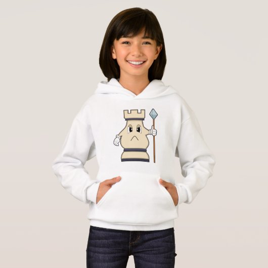 Schachstück Rook bei Schach.PNG Hoodie (Vorne ganz)