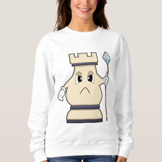 Schachstück Rook bei Schach.PNG Sweatshirt (Vorderseite)