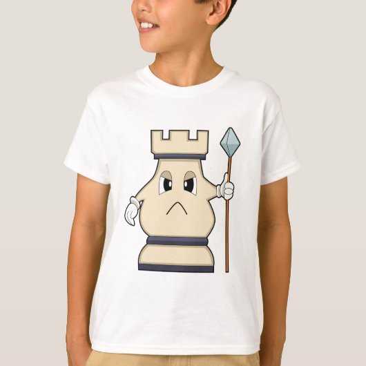 Schachstück Rook bei Schach.PNG T-Shirt (Vorderseite)