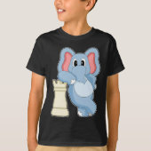 Schachstück Rook Elephant Schach T-Shirt (Vorderseite)