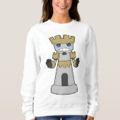Schachstück Rook Schach Sweatshirt (Vorderseite)