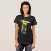 Schachstück Rook Spaceship Schach T-Shirt (Vorne ganz)