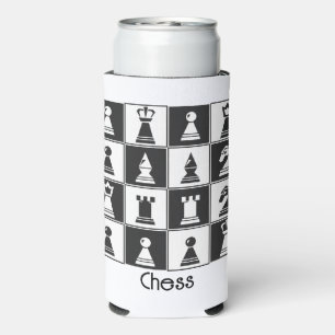 Schachstückdesign Seltzer kann kühlen Selters Dosenkühler