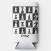 Schachstückdesign Seltzer kann kühlen Selters Dosenkühler (Vorderseite)