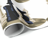 Schachstücke Geschenkpapier (Rolleneckpunkt)