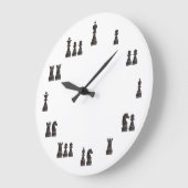 Schachstücke Große Wanduhr (Winkel)