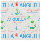 Schacht für Tage, Anguilla-Farbtext, Bildmuster Stoff (Nahaufnahme)