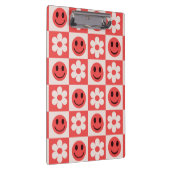 Schachte Blume und glückliche Gesichter rot Klemmbrett (Rechts)