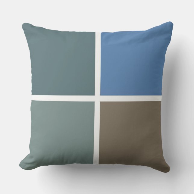 Schachte Farben von Barbados Kissen (Vorderseite)