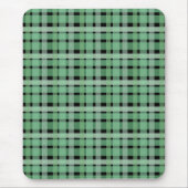 Schachte Karierte Karton-grüne Streifen auf schwar Mousepad (Vorne)