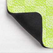 Schachte Liebe in Kalkgrün und Weiß Mousepad (Ecke)