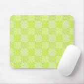 Schachte Liebe in Kalkgrün und Weiß Mousepad (Mit Mouse)