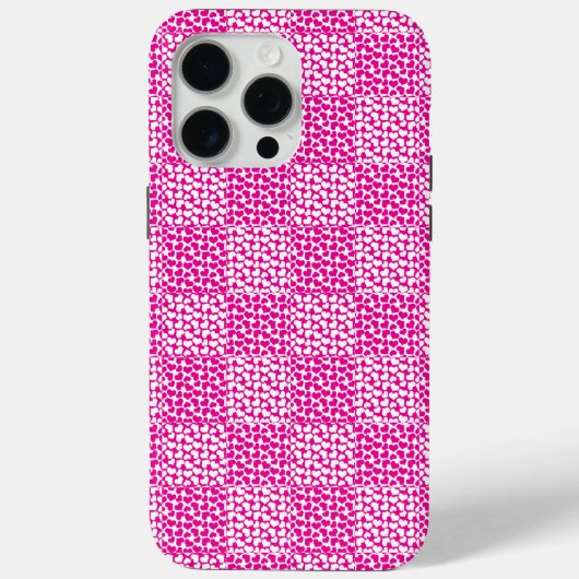 Schachte Liebe in Magenta und Weiß Case-Mate iPhone Hülle (Rückseite)
