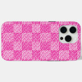 Schachte Liebe in Magenta und Weiß Case-Mate iPhone Hülle (Rückseite (Horizontal))