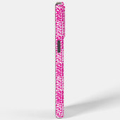 Schachte Liebe in Magenta und Weiß Case-Mate iPhone Hülle (Rückseite / Rechts)