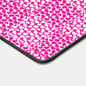 Schachte Liebe in Magenta und Weiß Schreibtischunterlage (Ecke)