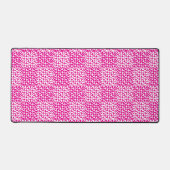 Schachte Liebe in Magenta und Weiß Schreibtischunterlage (Vorderseite)