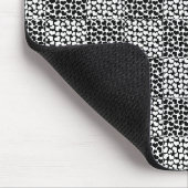 Schachte Liebe in Schwarz und Weiß Mousepad (Ecke)