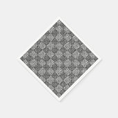 Schachte Liebe in Schwarz und Weiß Serviette (Ecke)