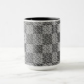 Schachte Liebe in Schwarz und Weiß Tasse (Zentrum)