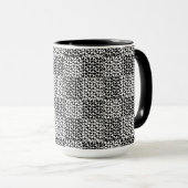 Schachte Liebe in Schwarz und Weiß Tasse (VorderseiteRechts)