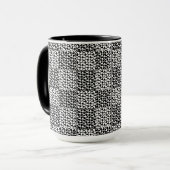 Schachte Liebe in Schwarz und Weiß Tasse (Vorderseite Links)