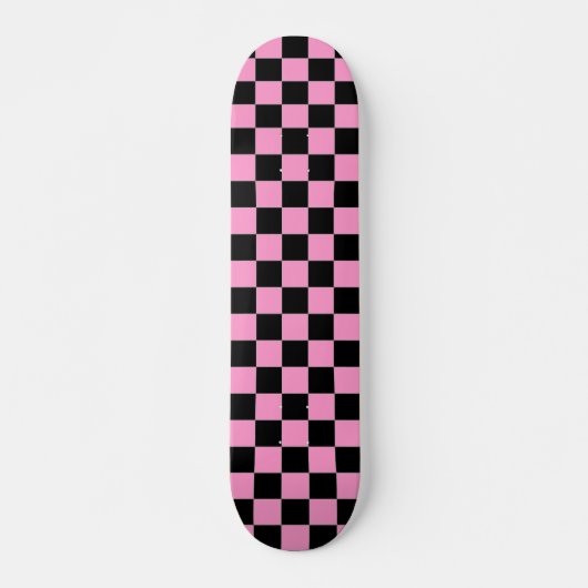Schachte schwarz-rosa Skateboard (Vorne)