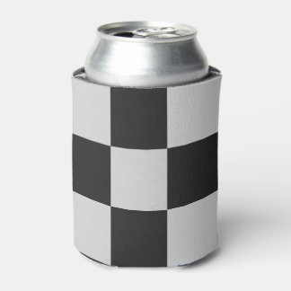 Schachte Schwarz-Weiß-Quadrate oder CUSTOM-FARBE Dosenkühler