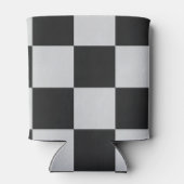 Schachte Schwarz-Weiß-Quadrate oder CUSTOM-FARBE Dosenkühler (Rückseite)