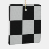 Schachte Schwarz-Weiß-Quadrate oder CUSTOM-FARBE Keramikornament (Rechts)