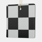 Schachte Schwarz-Weiß-Quadrate oder CUSTOM-FARBE Keramikornament (Links)