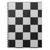 Schachte Schwarz-Weiß-Quadrate oder CUSTOM-FARBE Notizblock (Vorderseite)