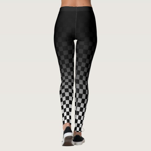 Schachte schwarze Leggings (Rückseite)
