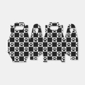 Schachte schwarze Pawprints Geschenkschachtel (Ungefaltet)