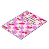 Schachtel auf rosafarbenen Personalisierten Rezept Notizblock (Linke Seite)