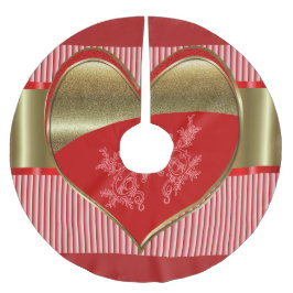 Schachtel aus dem Herz-Tree-Rock Polyester Weihnachtsbaumdecke