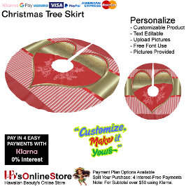 Schachtel aus dem Herz-Tree-Rock Polyester Weihnachtsbaumdecke