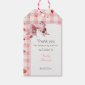 Schachtel Berry Sweet Pink Coquette Babydusche Geschenkanhänger (Vorderseite)