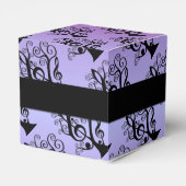 Schachtel "Black & Lila Music Treble" Geschenkschachtel (Rückseite)