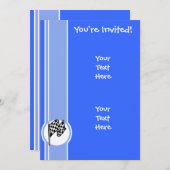 Schachtel; blau einladung (Vorne/Hinten)