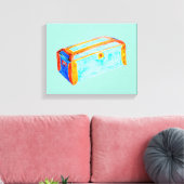 Schachtel Canvas drucken Leinwanddruck (Insitu (Wohnzimmer))