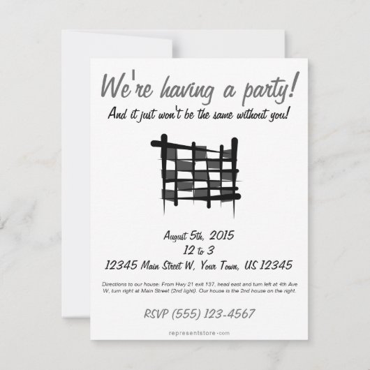 Schachtel Einladung (Rückseite)