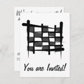 Schachtel Einladung (Vorne/Hinten)