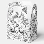 Schachtel für Abstraktes Gastgeschenk mit grauem u Geschenkschachtel (Geöffnet)