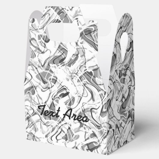 Schachtel für Abstraktes Gastgeschenk mit grauem u Geschenkschachtel (Geöffnet)