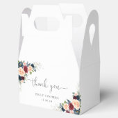 Schachtel für Burgund und Navy-Baby-Dusche Geschenkschachtel (Geöffnet)