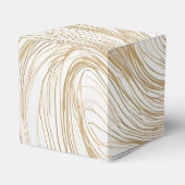 Schachtel für das Design von Gold und Weiß Geschenkschachtel (Rückseite)